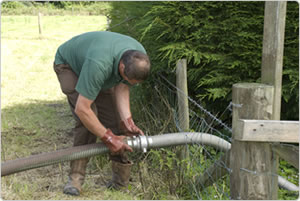 Extension Hoses make reaching longer distances septic tanks easier