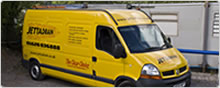 Look our for the yellow Jettadrain vans in Devon